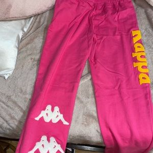 pink kappa joggers